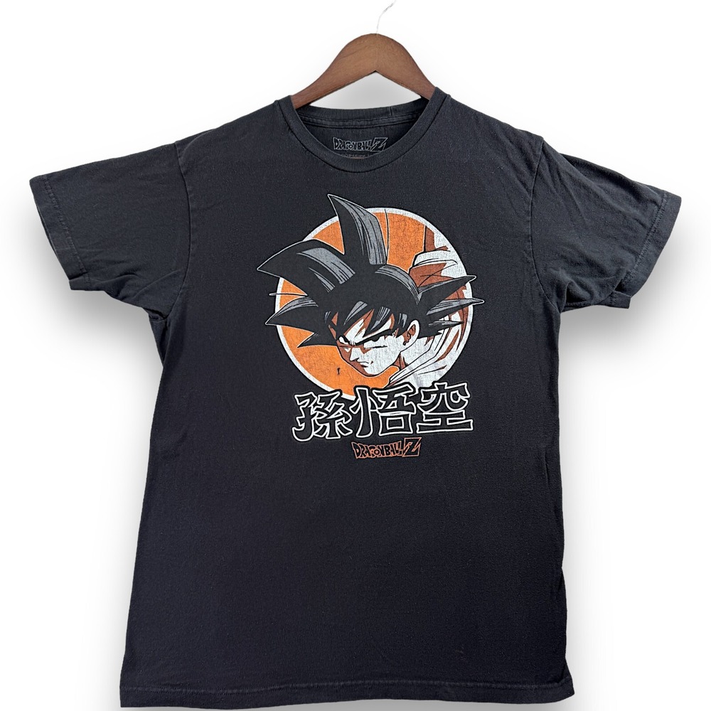 Dragon Ball Z Goku Graphic T-Shirt Mens Medium Black Short Sleeve Anime Tee